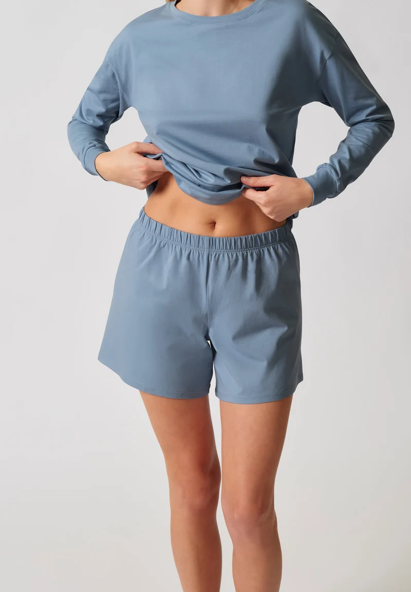 Night In Mix & Match Shorts | ashley blue 087597-08A172