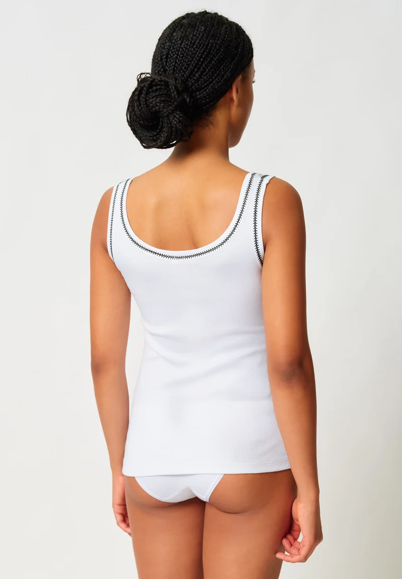 Rib Tops Tank top | white 087526-080500