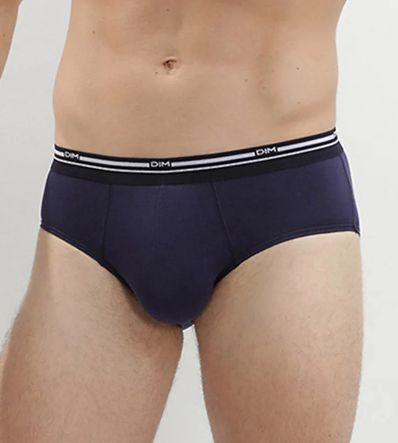 3er-Pack lavarote/dunkelblaue Slips aus Stretch-Baumwolle - Classic Colors
