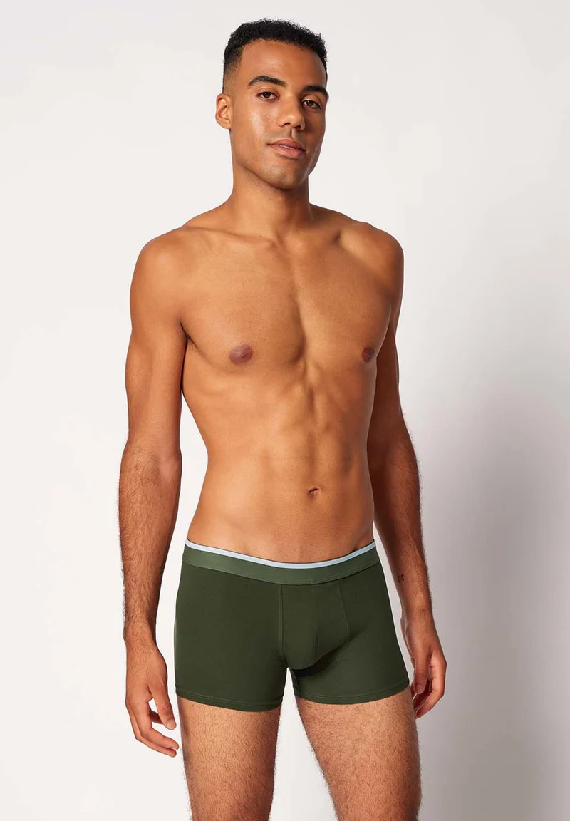 Cotton Multipack Trunks 3 pack | oliveblueblack selection 085742-08S795