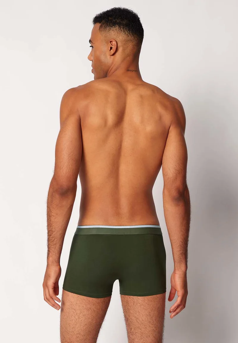Cotton Multipack Trunks 3 pack | oliveblueblack selection 085742-08S795