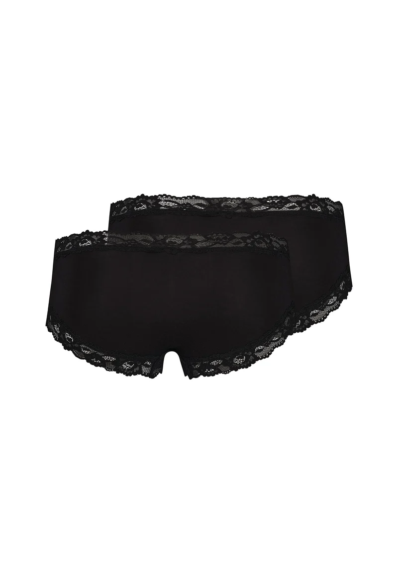 SKINY ADVANTAGE Modal Lace Panty 2 pack | black 087428-087665