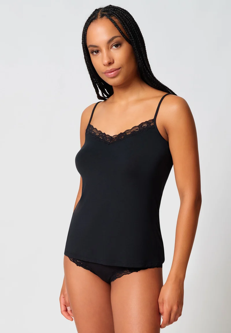 SKINY ADVANTAGE Modal Lace Camisole | black 087427-087665