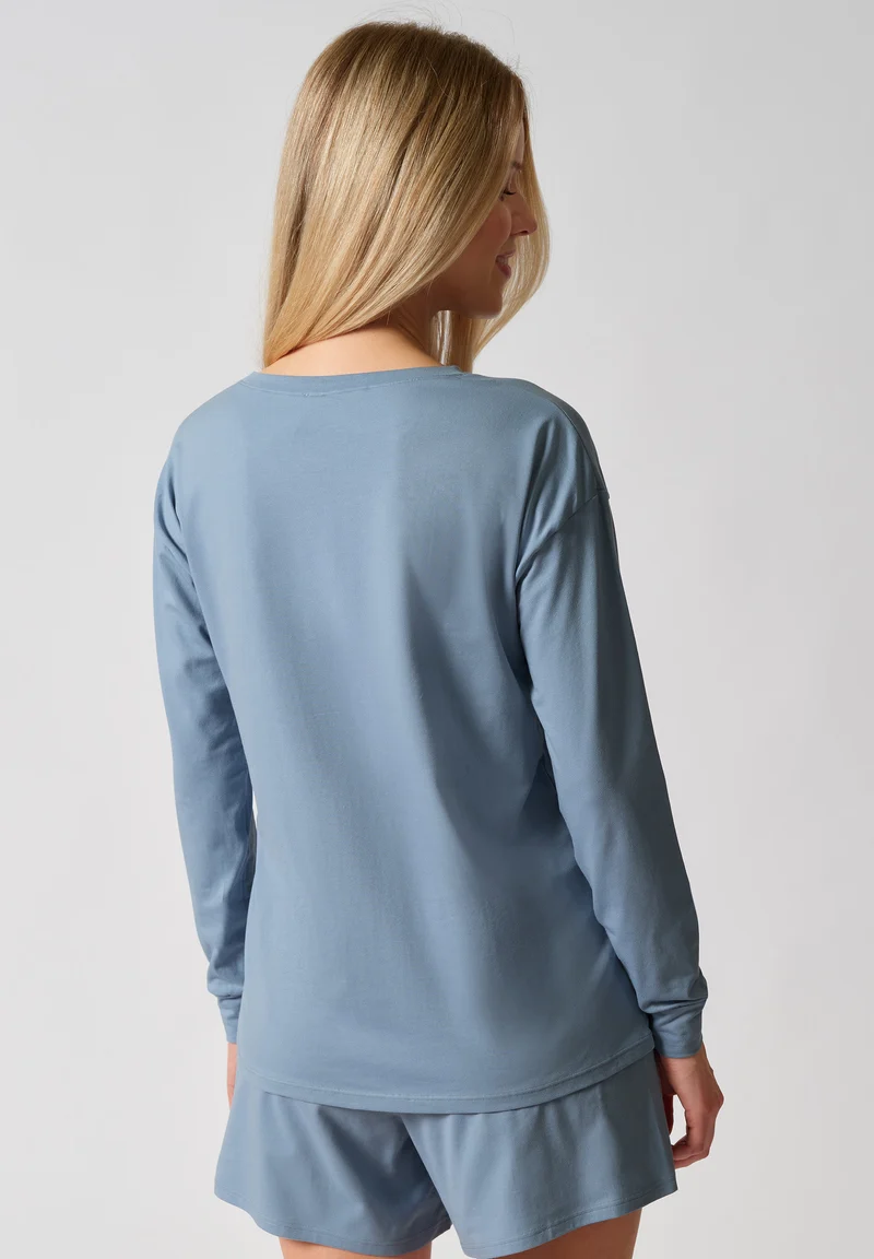 Night In Mix & Match Shirt long sleeve | ashley blue 080775-08A172