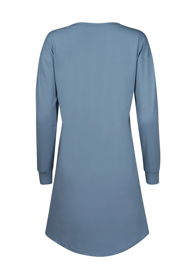 Night In Mix & Match Sleepshirt long sleeve | ashley blue 080773-08A172