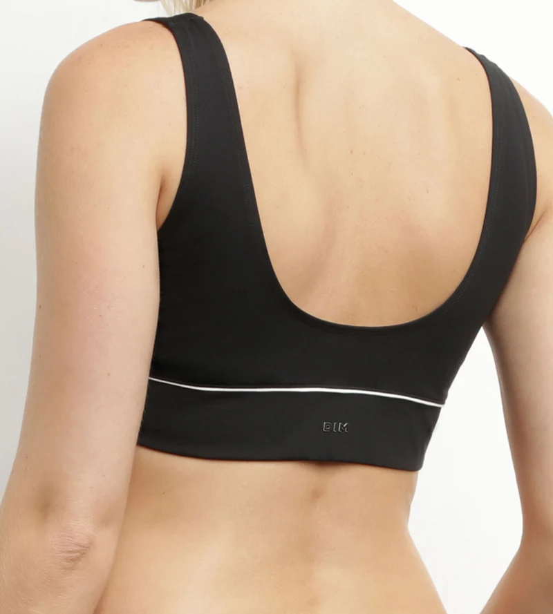 Schwarzes Damen-Badeanzugoberteil aus Mikrofaser von Dim Move