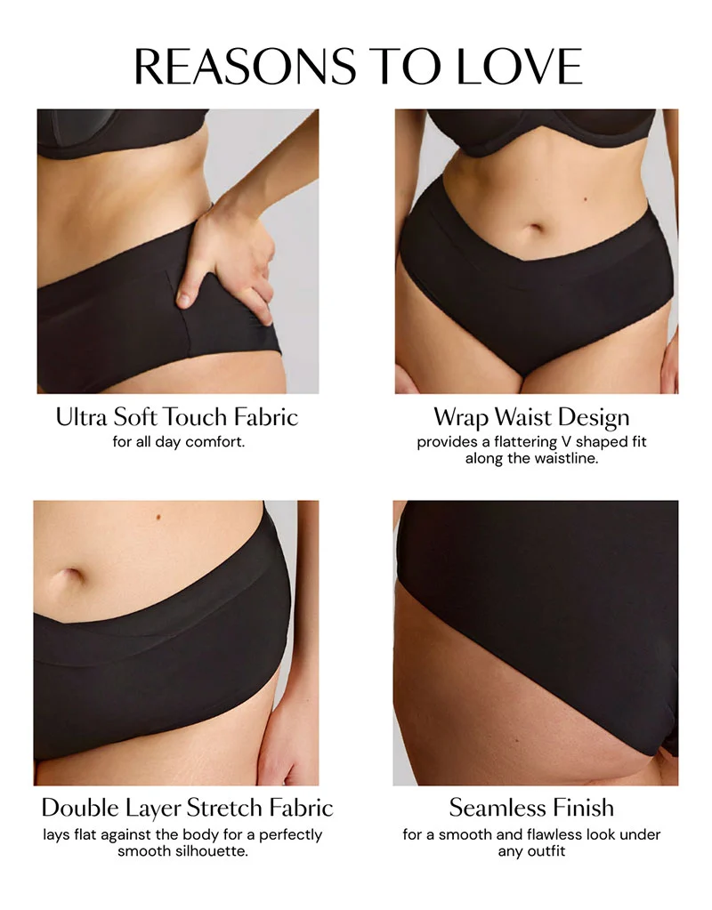 Sculptresse By Panache Body Deep Brief Black
