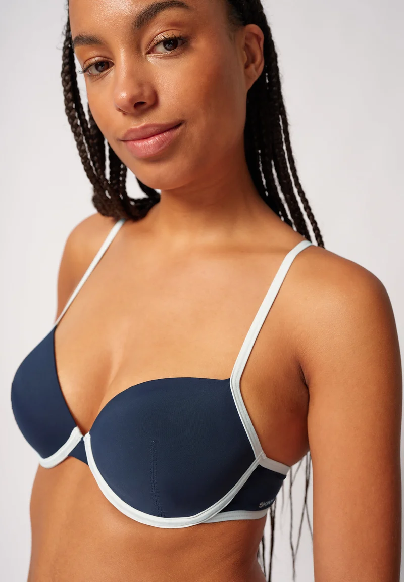 Retrocean Padded bikini top | crown blue 083183-080393