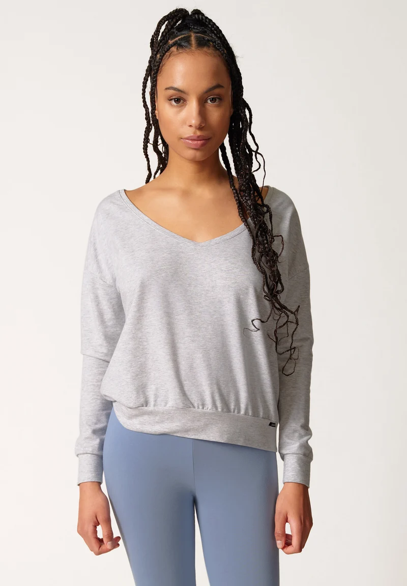 Night In Mix & Match Shirt long sleeve | quietgrey melange 082617-08S338