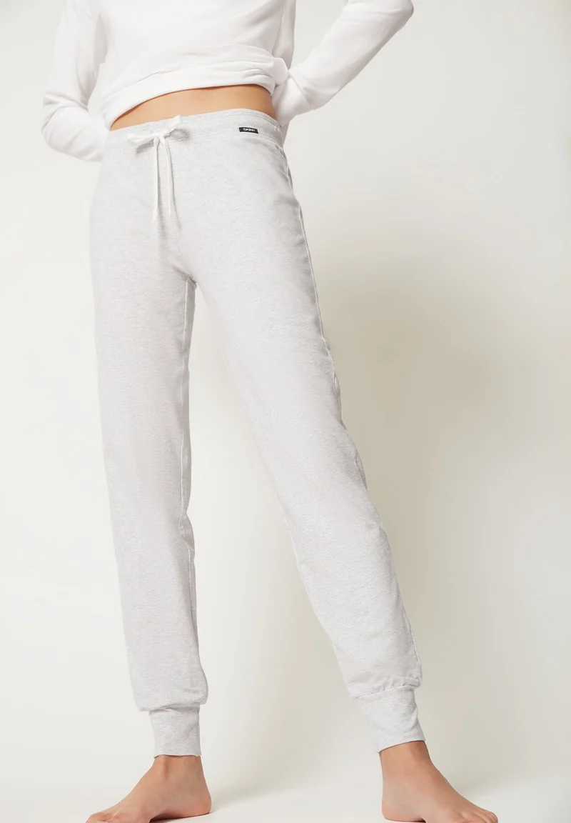 Night In Mix & Match Pants long | quietgrey melange 080790-08S338