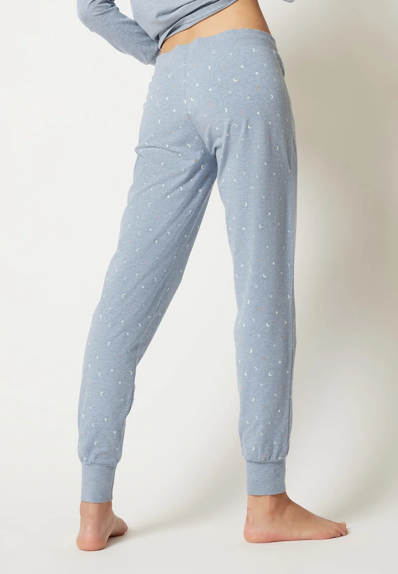 Night In Mix & Match Pants long | denimmelange stars 080790-08S340