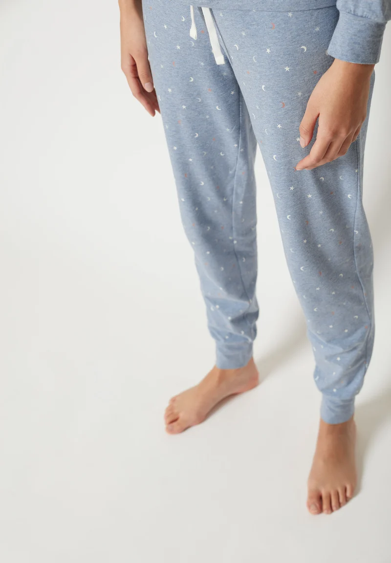 Night In Mix & Match Pants long | denimmelange stars 080790-08S340