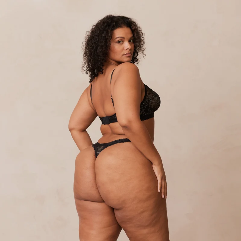 Desire Balcony Bra - Black