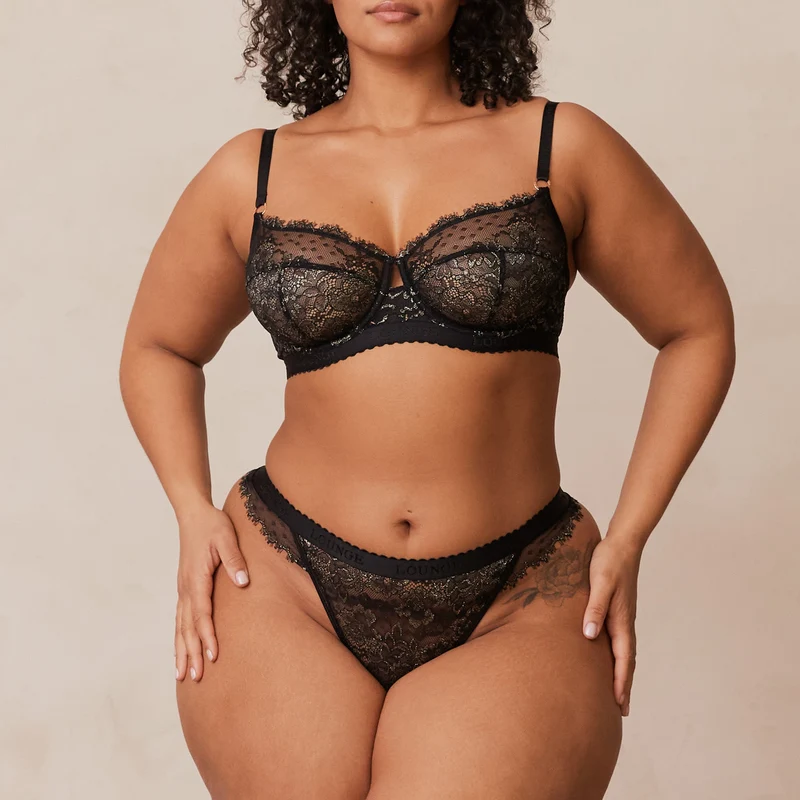 Desire Balcony Bra - Black