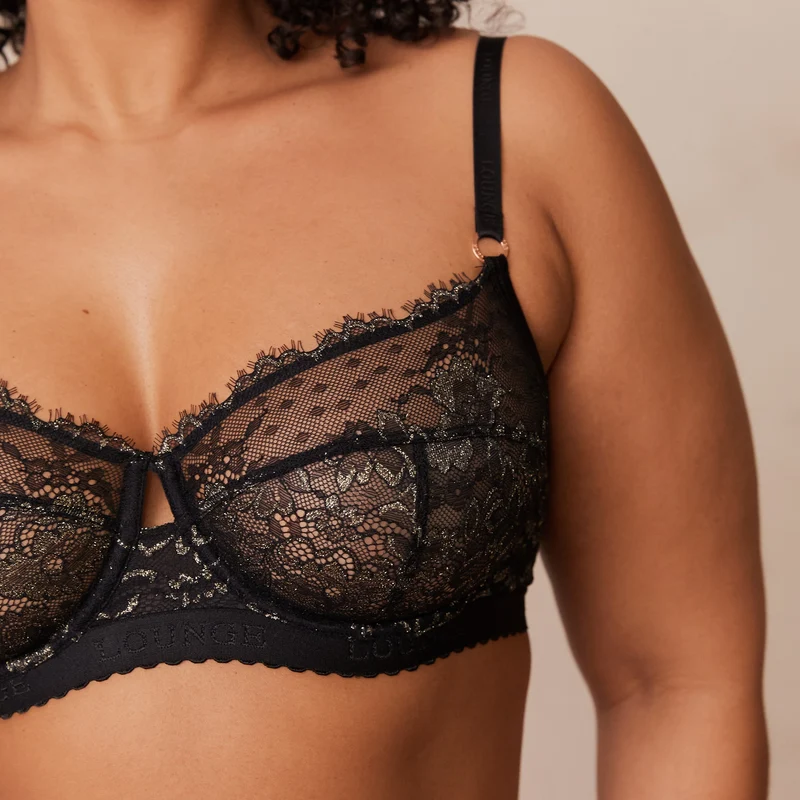 Desire Balcony Bra - Black