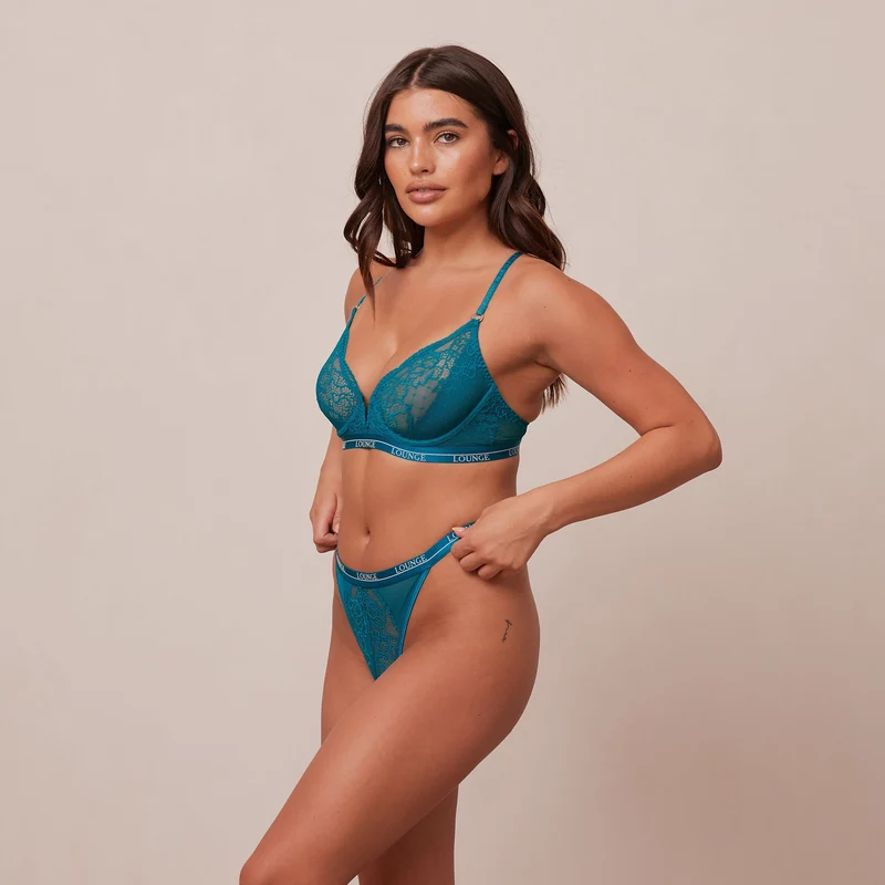 Royal Balcony Bra - Turquoise