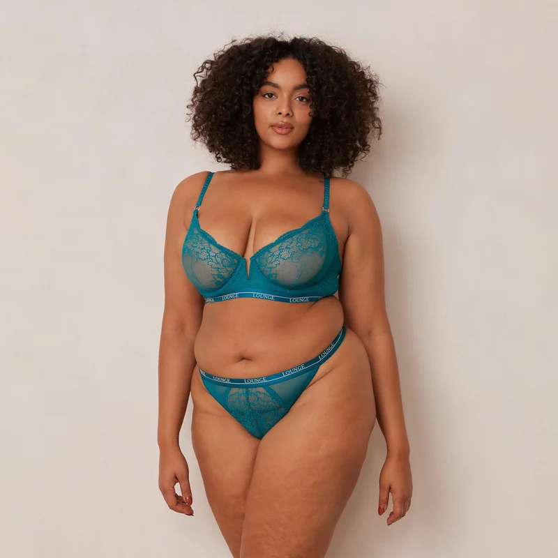 Royal Balcony Bra - Turquoise