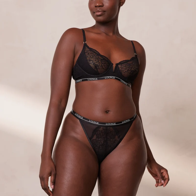 Royal Balcony Bra - Black