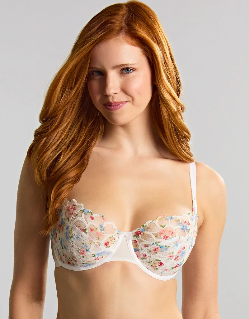 Panache Allure Balcony Bra Bloom White/Multi