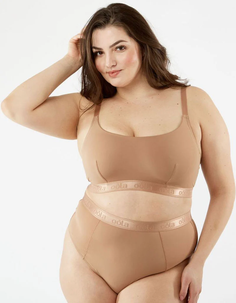 Oola Hidden Wire Bralette Mocha Brown