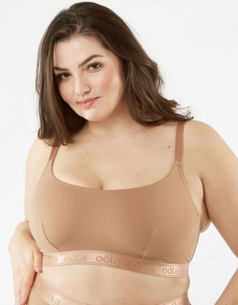 Oola Hidden Wire Bralette Mocha Brown
