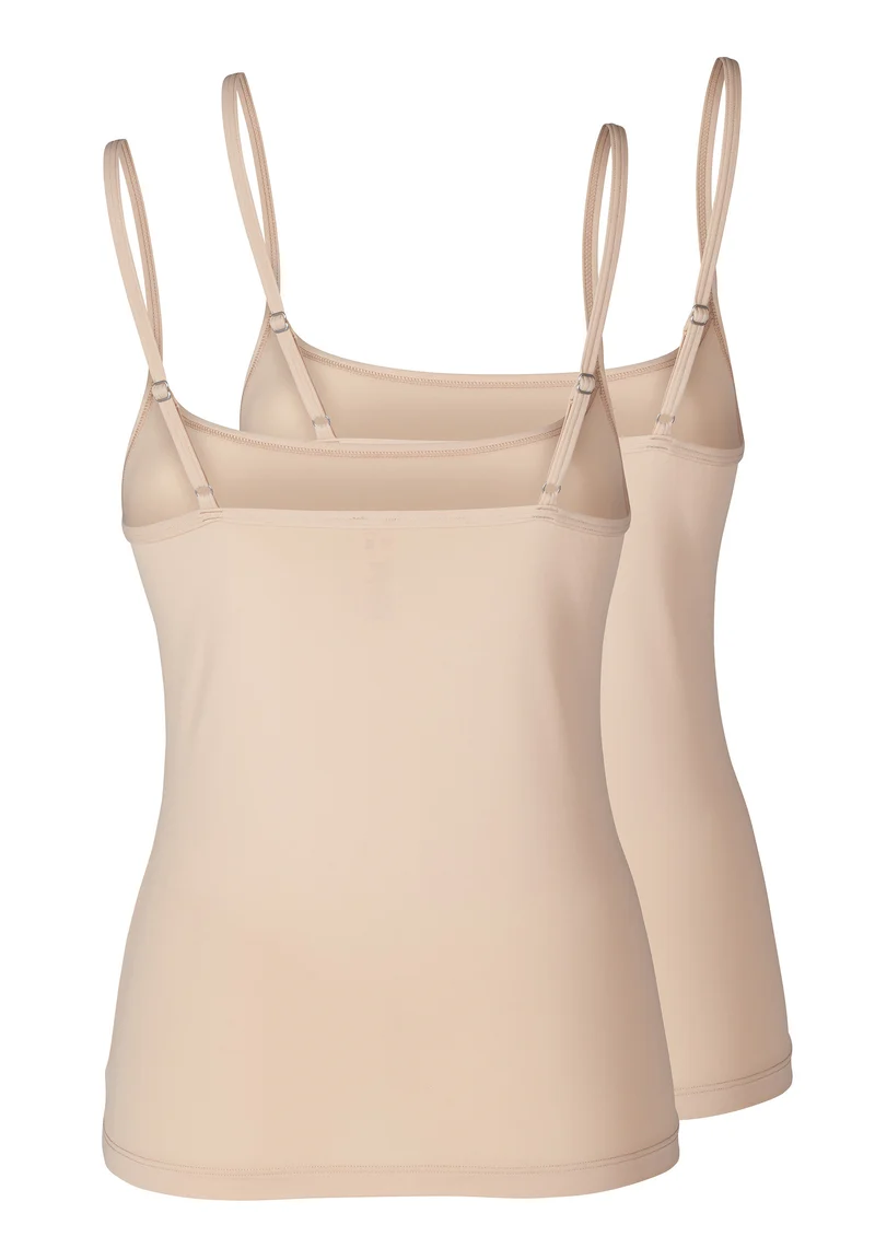 SKINY ADVANTAGE Micro Camisole 2 pack | beige 085720-082409