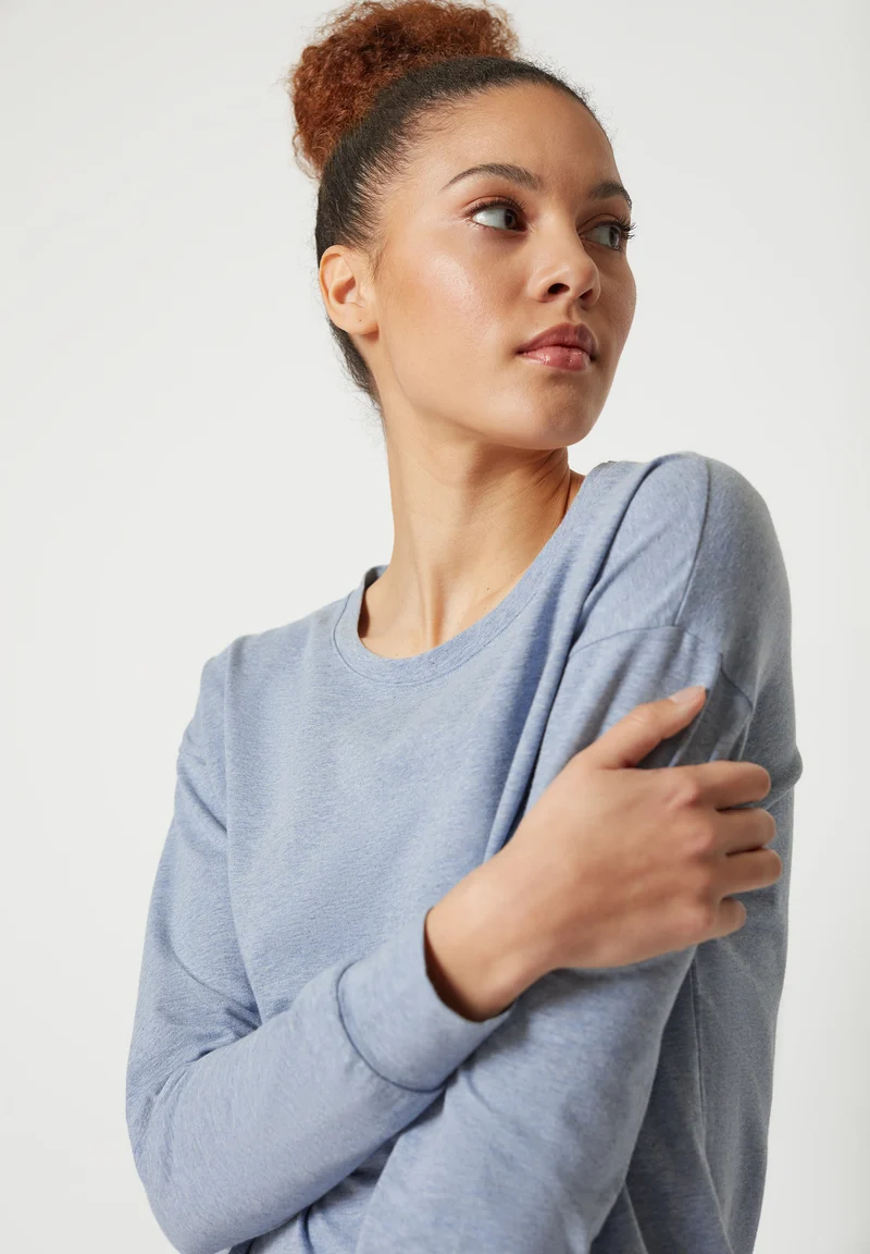 Night In Mix & Match Shirt long sleeve | denim melange 080775-08S335
