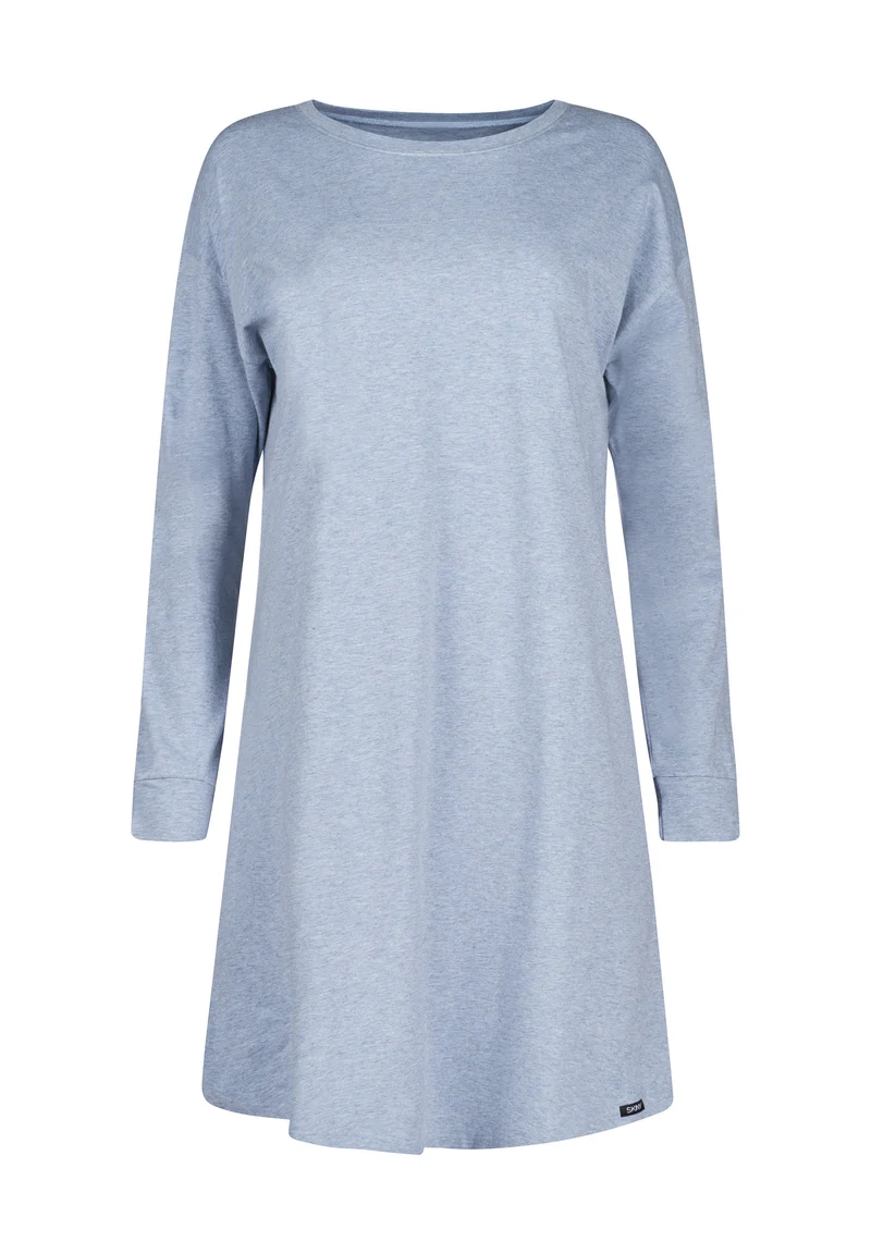 Night In Mix & Match Sleepshirt long sleeve | denim melange 080773-08S335