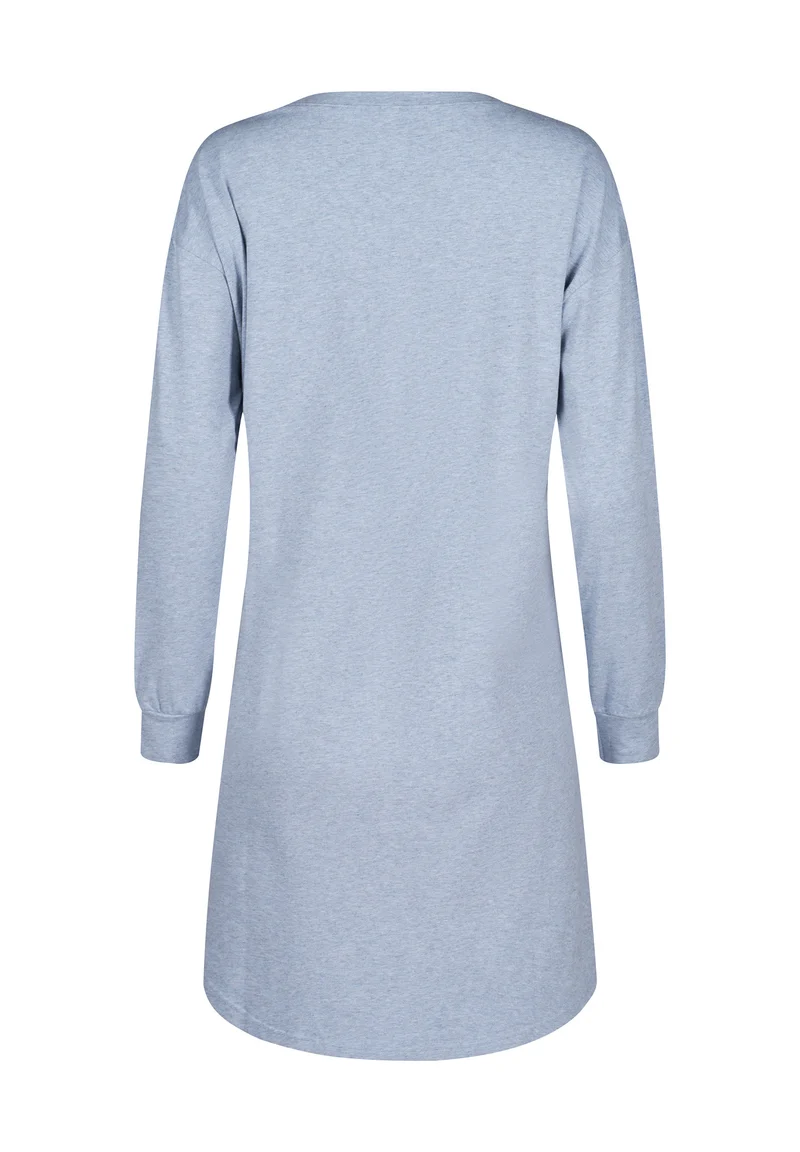 Night In Mix & Match Sleepshirt long sleeve | denim melange 080773-08S335