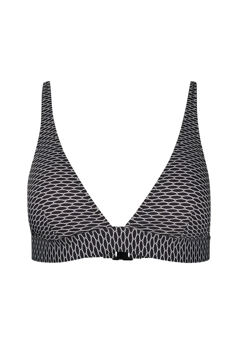 Maritimemotion Triangle bikini top | blackivory grid 080865-08S983