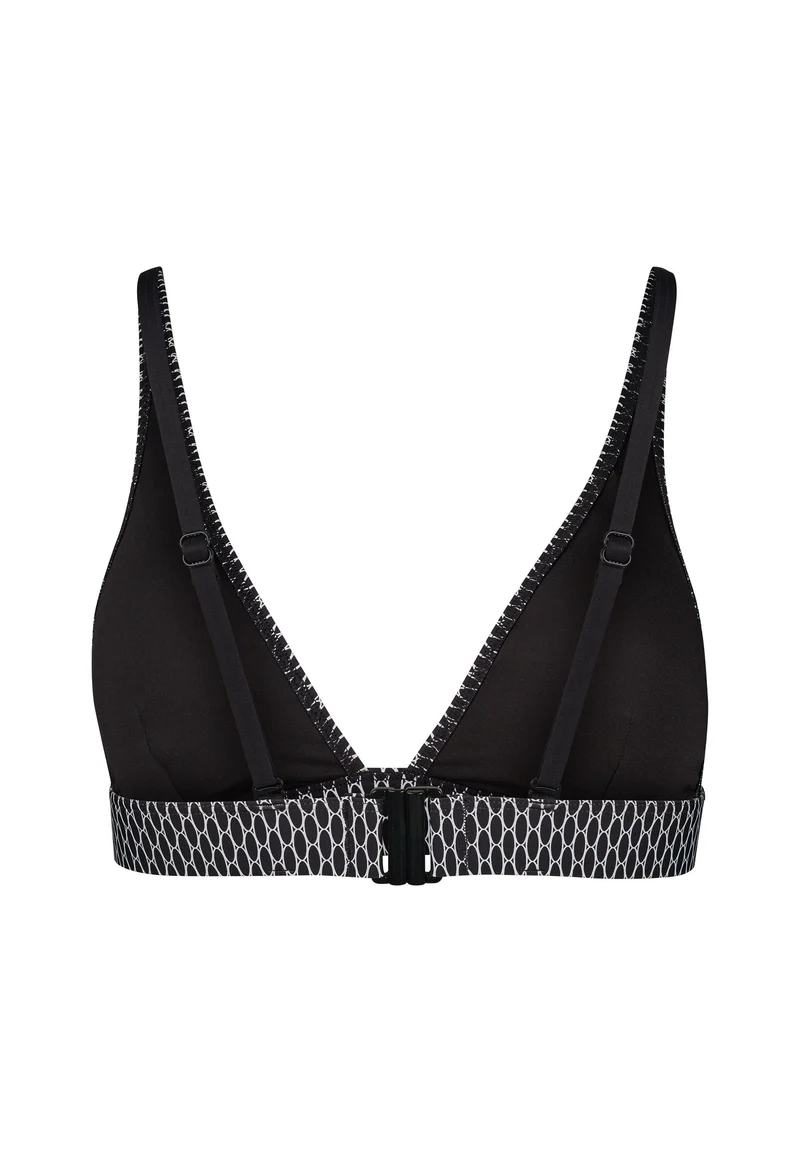 Maritimemotion Triangle bikini top | blackivory grid 080865-08S983