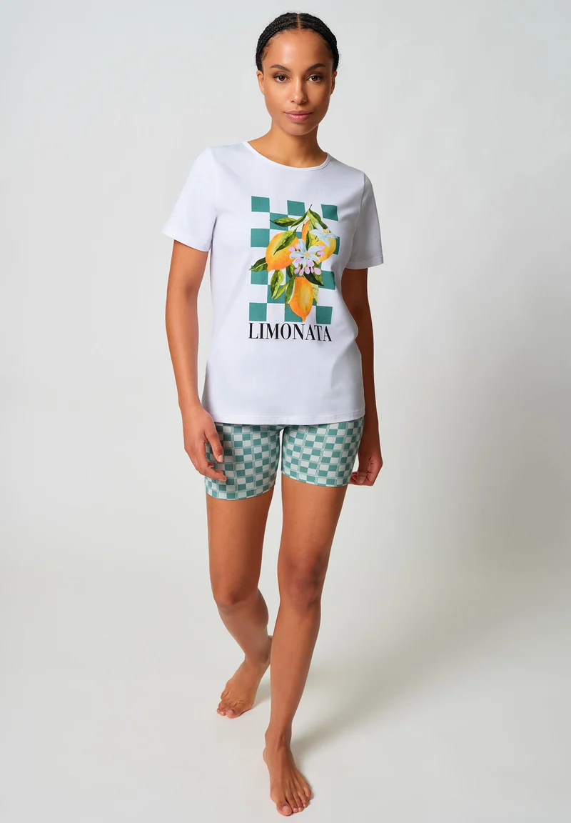 Night In Skiny 03 Pyjama short | white 087275-080500