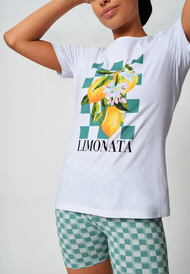 Night In Skiny 03 Pyjama short | white 087275-080500
