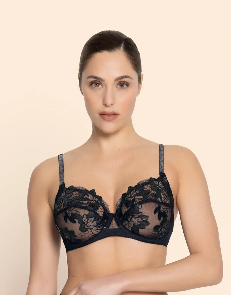 Lise Charmel - Cuir Sexy Couture 3 Teile Full Cup Noir Argent