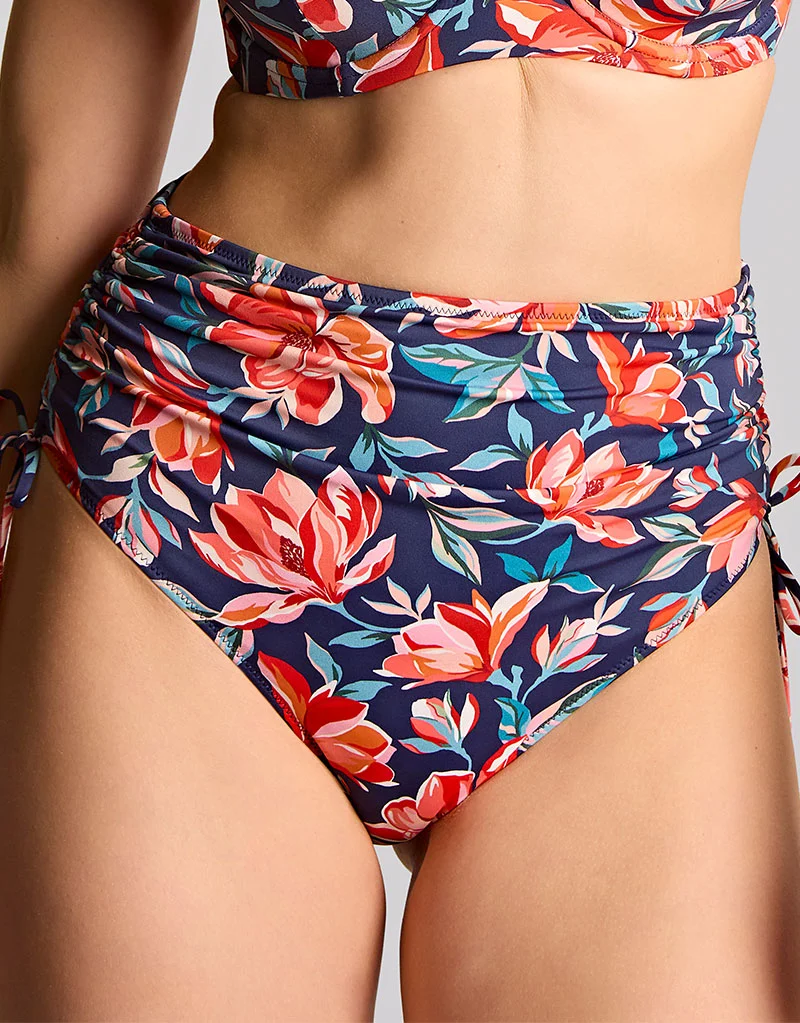 Panache Midi Gather Bikini Brief Liliflora Print