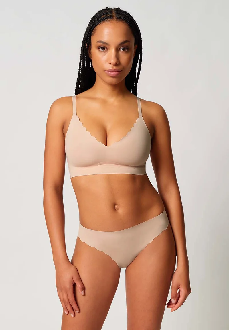 Sensation Crop top remov. pads | beige 087053-08A065