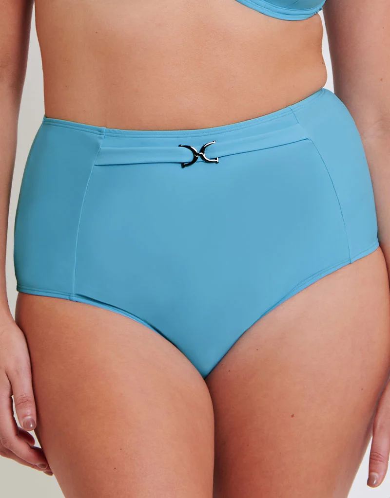 Flirtelle Verona Beach High Waist Bikini Brief Aqua Blue