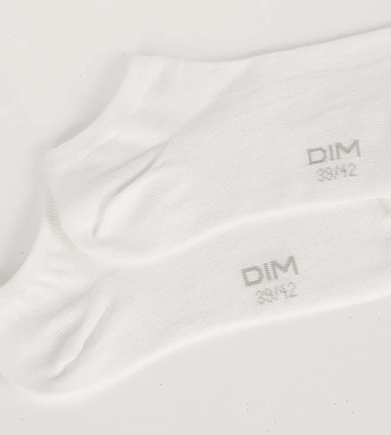 Packung mit 3 Paar kurzen Herrensocken White Dim Cotton