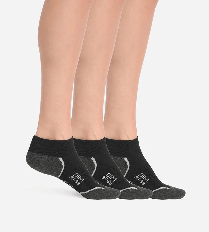 Packung mit 3 Paar leichten Damen-Kurzsocken – Dim Sport