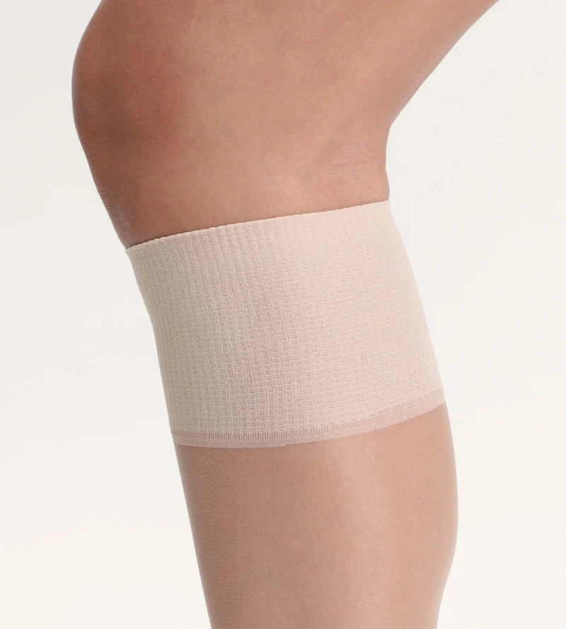 3er-Pack transparente Kniestrümpfe 20D in Nude - Beauty Resist