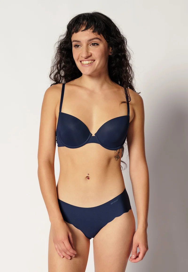 Micro Essentials Padded bra | cheeky navy 085659-08S548