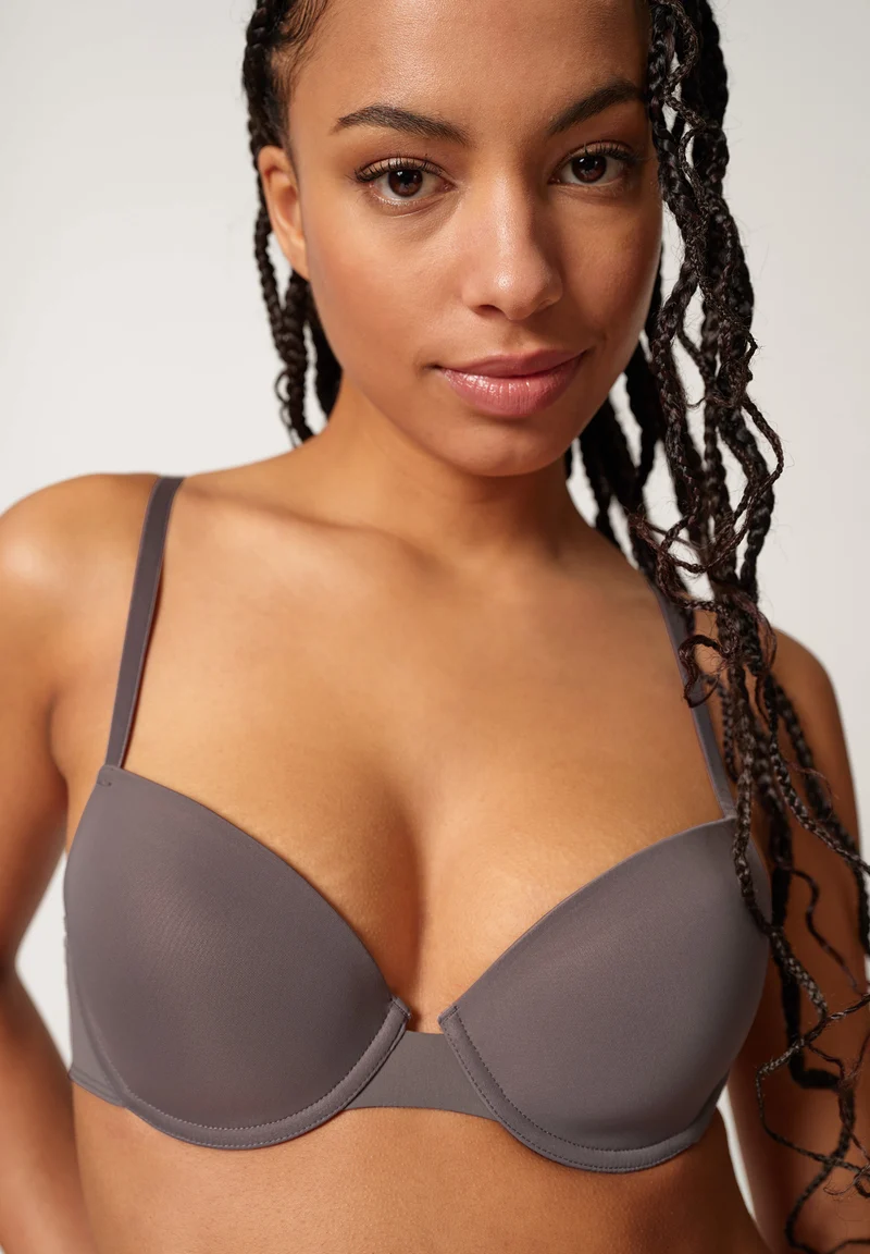 Micro Essentials Padded bra | iced gray 085659-08S652