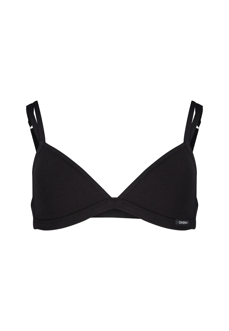 Cotton Essentials Girls padded triangle bra | black 085343-087662