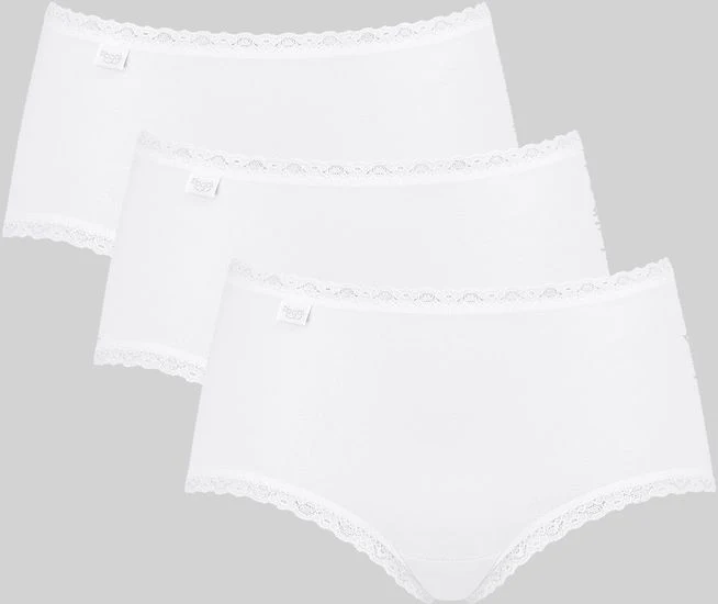 Sloggi 24/7 Cotton Lace Midi 3er Pack white