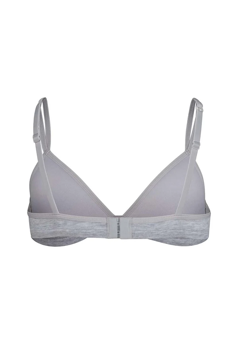 Cotton Essentials Girls padded triangle bra | quietgrey melange 085343-08S338