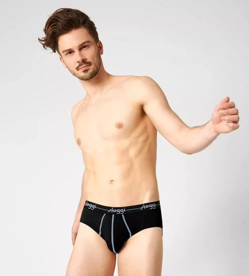 Sloggi men Start Midi 2er Pack box schwarz