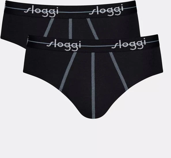 Sloggi men Start Midi 2er Pack box schwarz