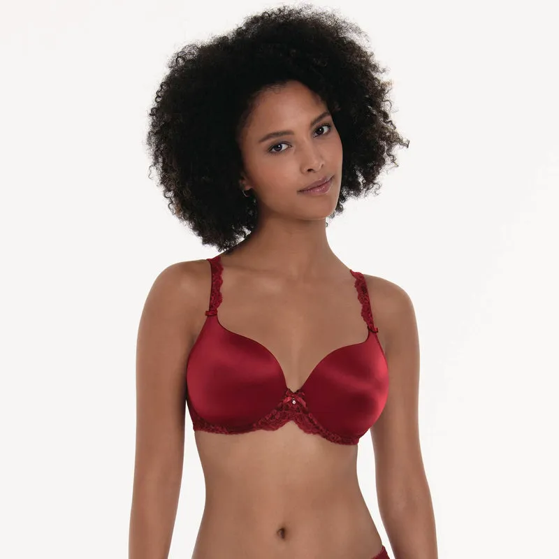 Rosa Faia Bobette Schalen-BH 5291 – Spitzen-BH mit Bügel Cup A–G – schwarz, rubin