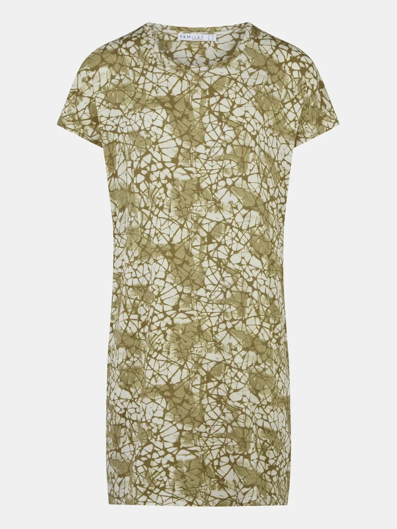 Femilet - Yara Big Shirt Langarm Grün Illusion