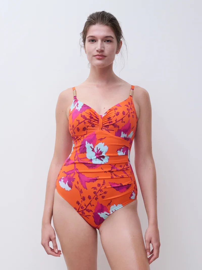 Chantelle Swimwear – Icon Covering Bügel-Badeanzug Painted Flowers
